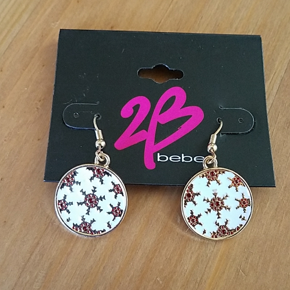 bebe Snowflake Earrings